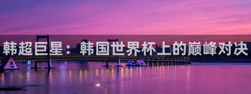 世界杯亚洲区预选赛：韩超巨星：韩国世界杯上的巅峰对决